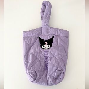 Sanrio Kuromi Lavender Quilted Tote Bag